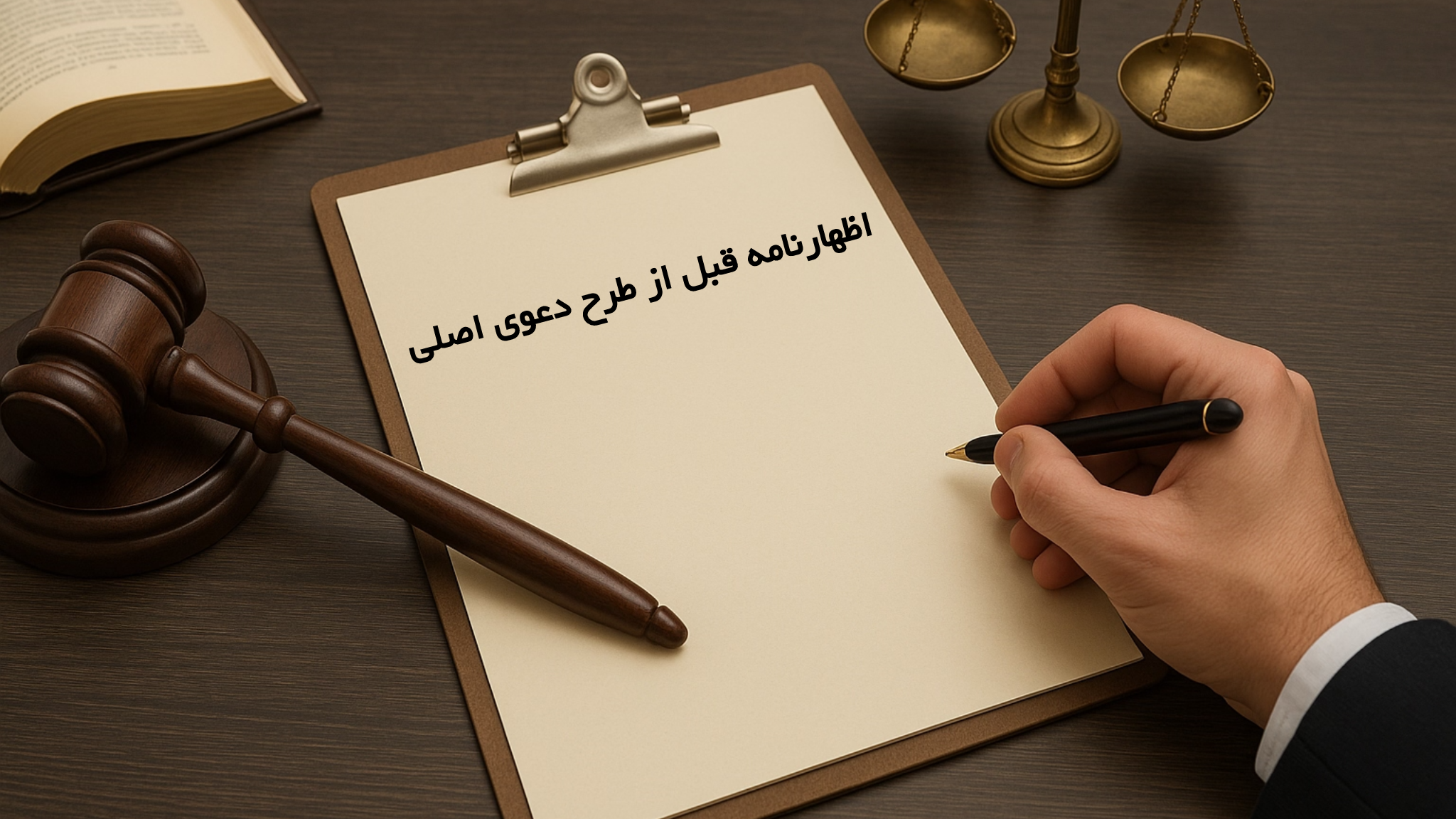 اظهارنامه قبل از طرح دعوی اصلی
