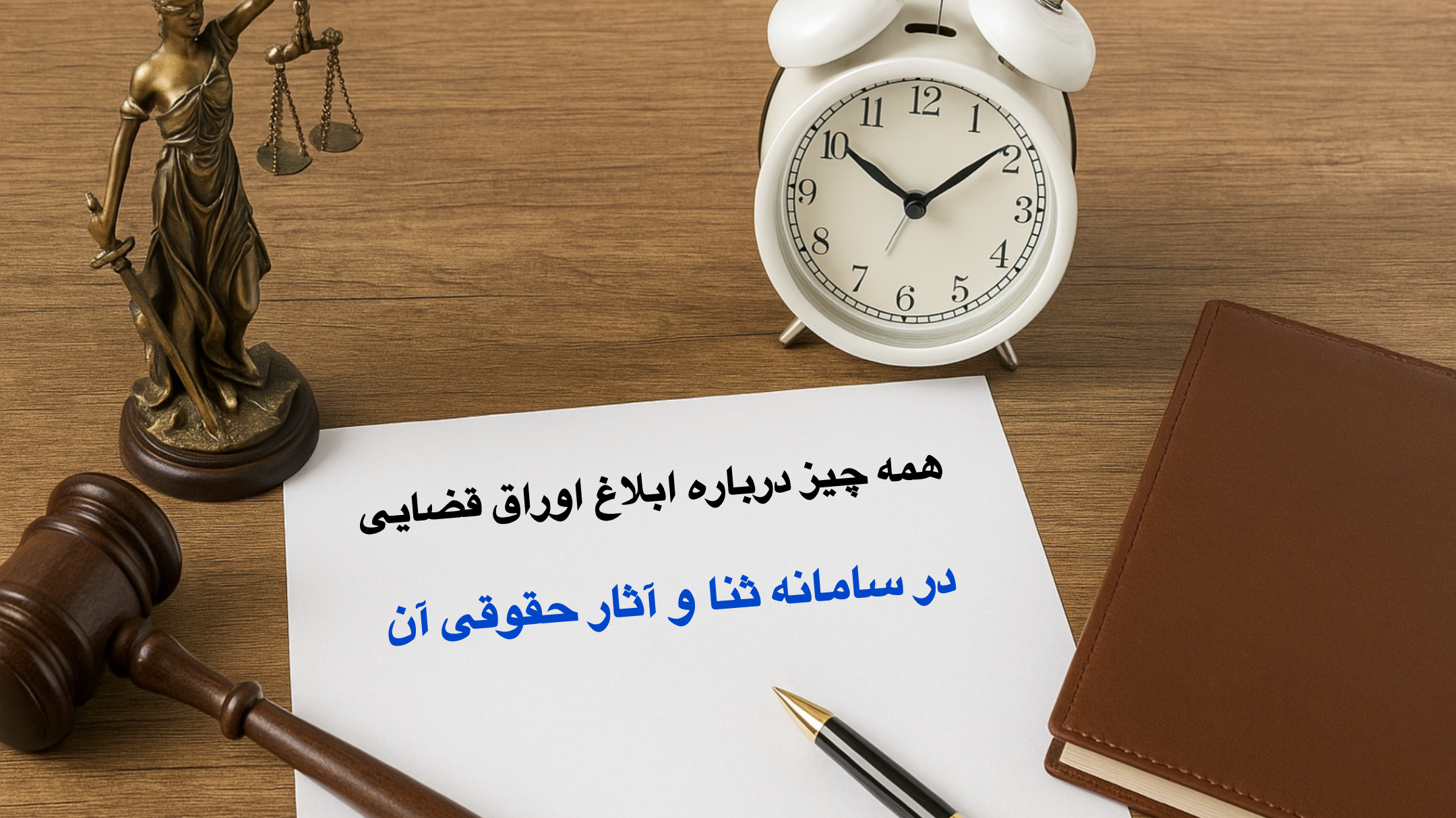 ابلاغ اوراق قضایی در سامانه ثنا